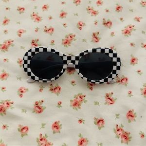 checkered sunglasses